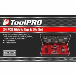 Deals 👏 ToolPRO Tap And Die Set Metric 24 Piece ⭐ -Alemlube - shop SCA 273686 00 hi res