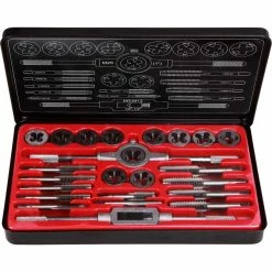 Coupon 😍 ToolPRO Tap And Die Set Imperial 24 Piece 🔔 -Alemlube - shop SCA 273687 04 hi res