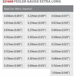 Coupon 🔔 Toledo Extra Long Feeler Gauge Master 🌟 -Alemlube - shop SCA 612906 00 hi res